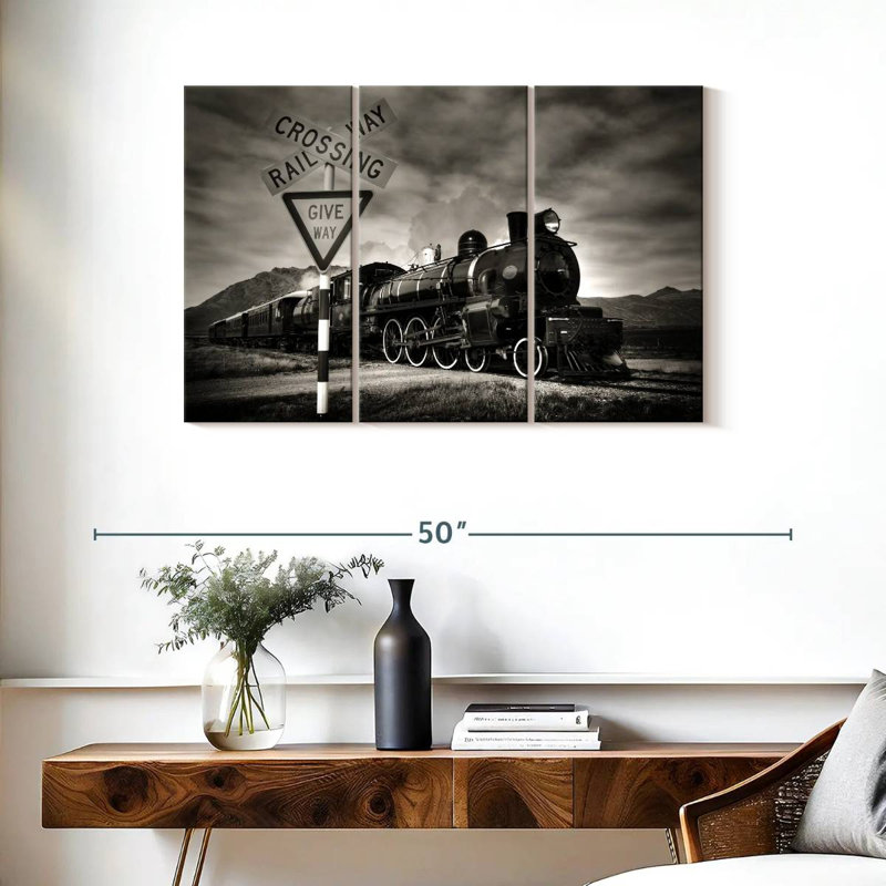 Mehar Rail Crossing, 24" H x 38" W