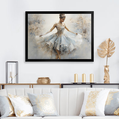 Blue Ballet Dance II - Ballet Framed Art
