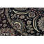Hand-Knotted High-Quality Black Round Area Rug