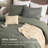 Bedsure Cotton Comforter with Throw Waffle Blanket and Decorative Pillow,Bedding Comforter Sets