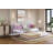 Daybed with Trundle, Twin Metal Bed with Heart Headboard & Steel Slat Support for Bedroom & Living Room-1709345926