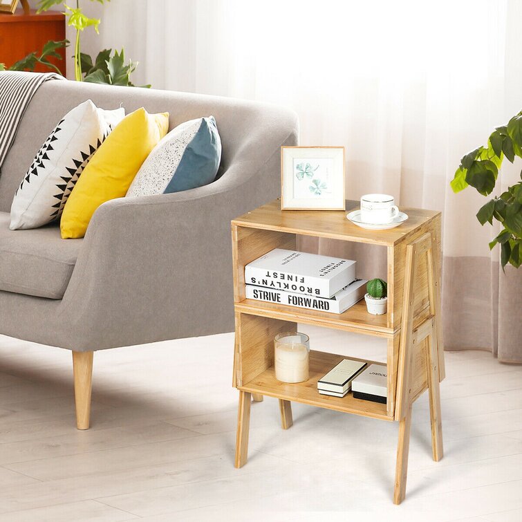Comstock Solid Wood End Table with Storage