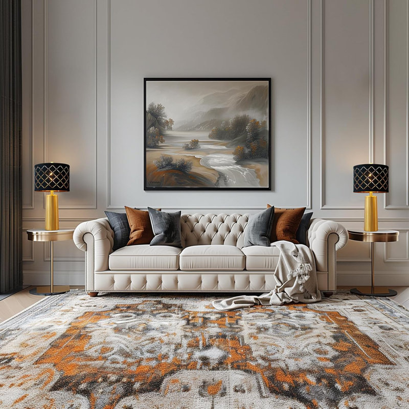 Set Of 2 Modern Table Lamps With Black Grid Shade, Gold Resin Base, Rotary Switch, Includes 2 Led Bulbs For Living Room, Bedroom, Or Office