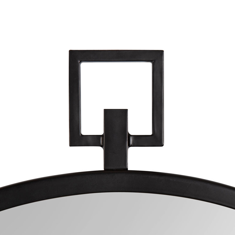 Alyshia Metal Mirror, Black