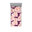 Pêche et rosé / motif floral prune