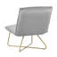 Chaise d'appoint rembourrée en velours avec pieds en métal-978694131