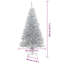 vidaXL Christmas Tree with 300 LEDs with Stand Silver PET-387983604
