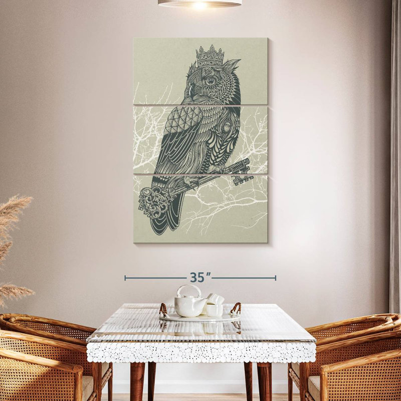Brampt Owl King, 50" H x 32" W