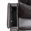  Fauteuil inclinable électrique en similicuir noir avec recharge USB et porte-gobelets intégrés