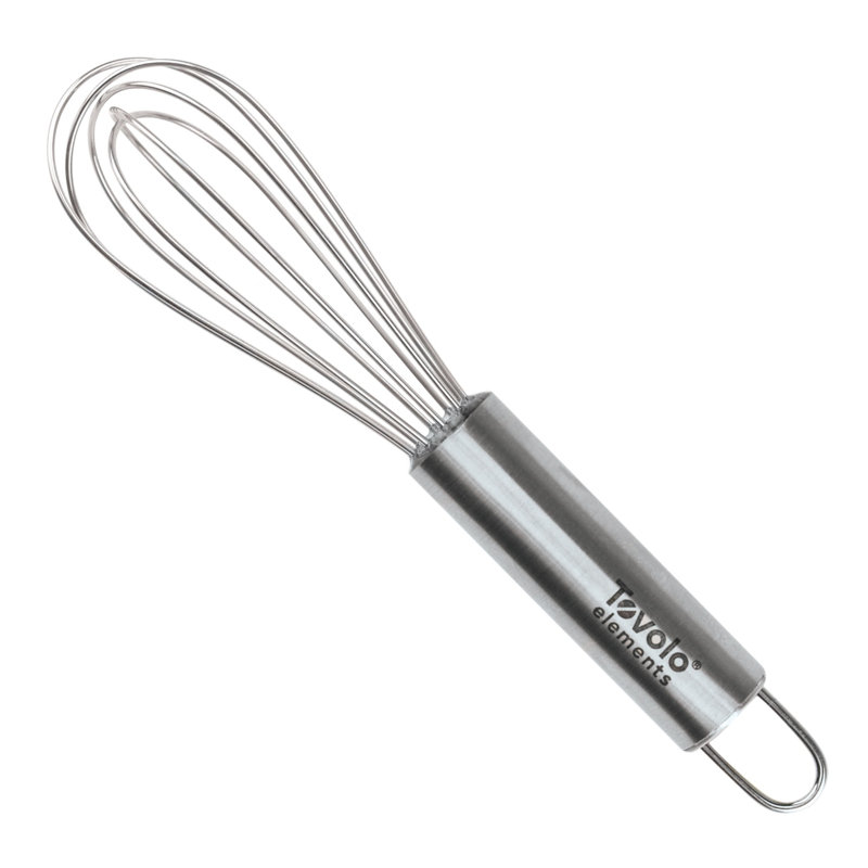 Tovolo Elements Mini Whisk in Stainless Steel for Coffee, Small Bowls, and Baking