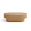 Table basse rectangulaire en bois massif cannelé 45 po Alethia-1260866407