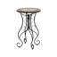Table d'appoint ronde ronde en céramique, colorée et noire
