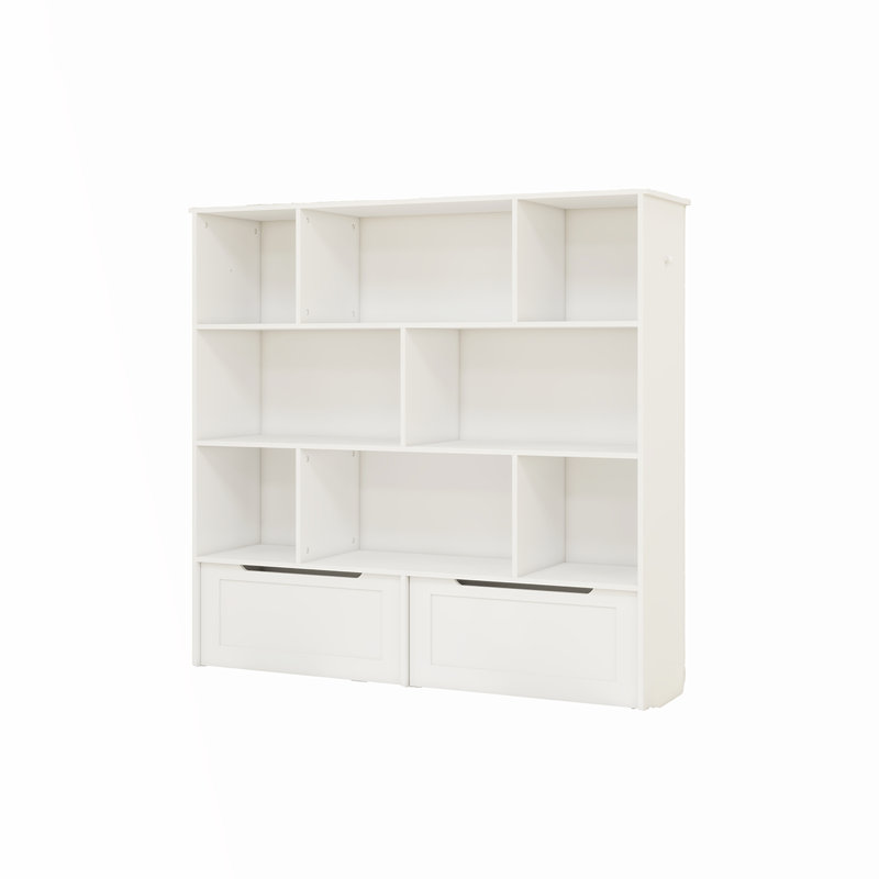 Bibliothèque à 7 tablettes avec 2 crochets