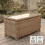 Acle Rectangle Tempered Glass Outdoor Coffee Table with 270L Storage- 104 cm W 53 cm D-597139712