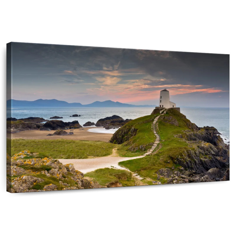 Aletra vue du phare de Twr Mawr, H 8 po x l 12 po