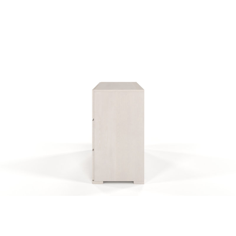 Marchell Solid Wood 120 cm W Chest of 3 Drawers, White