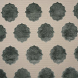 Claire - Medallion Cut Velvet Upholstery Fabric By The Yard