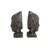 Metal Distressed Buddha Decorative Bookends Set-86628955
