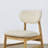 Chenille Fabric Upholstered Dining Chair with Rubberwood Legs-118219187-118219184