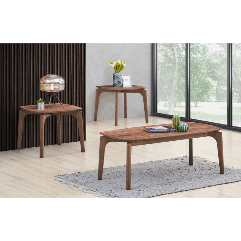 Modern 48" Coffee Table, Brown