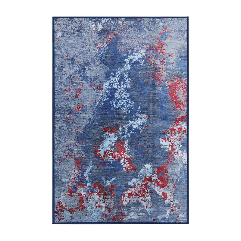 Tapis marocain tissé à la machine, Rectangle 3 pi x 5 pi