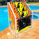 Sports Collapsible Towel Rack - Durable Free-Standing Design With Mesh Pocket For Beach, Pool, And Outdoor Use