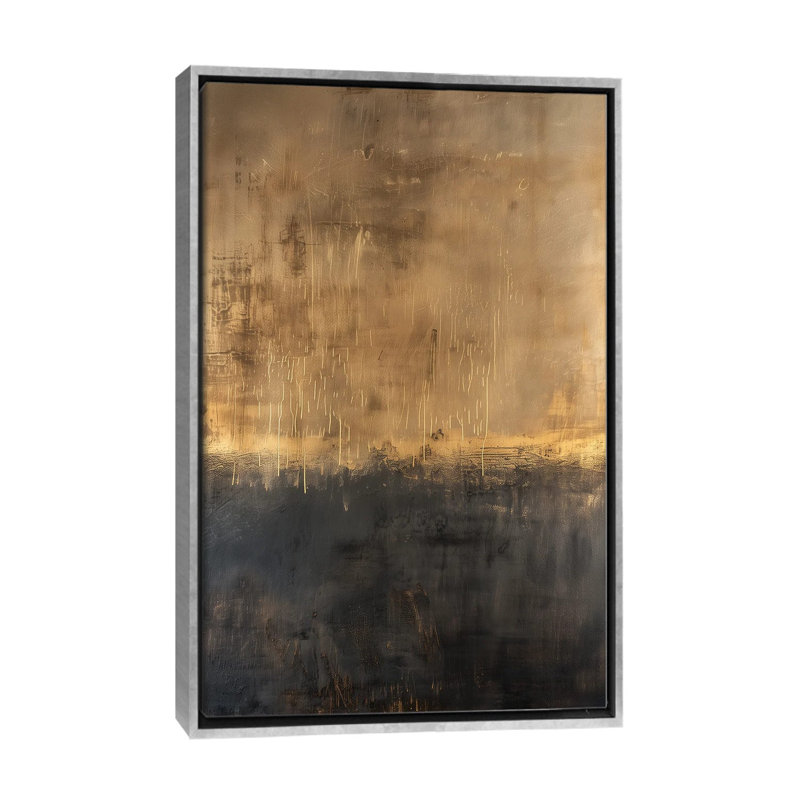 La lumière commence, Toile argentée avec cadre flottant, H 26 po x l 18 po x P 1,5 po, Pas de tapis