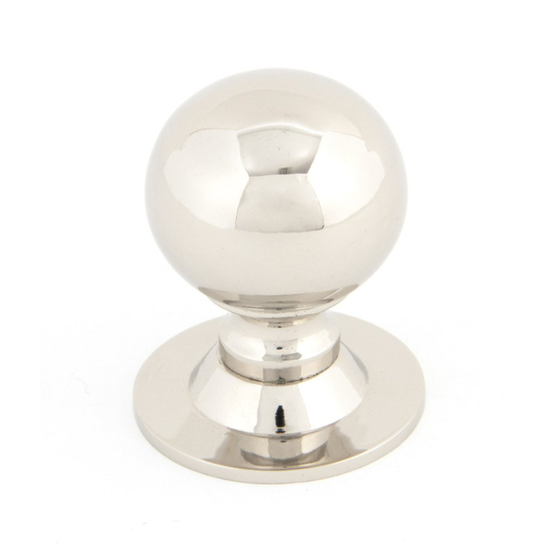 Ball Round Knob, 3.9cm, Polished Nickel