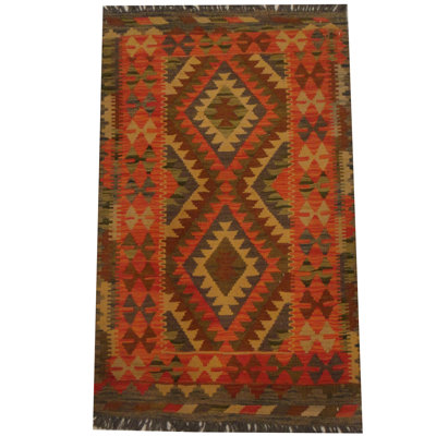 Tapis rouge / brun