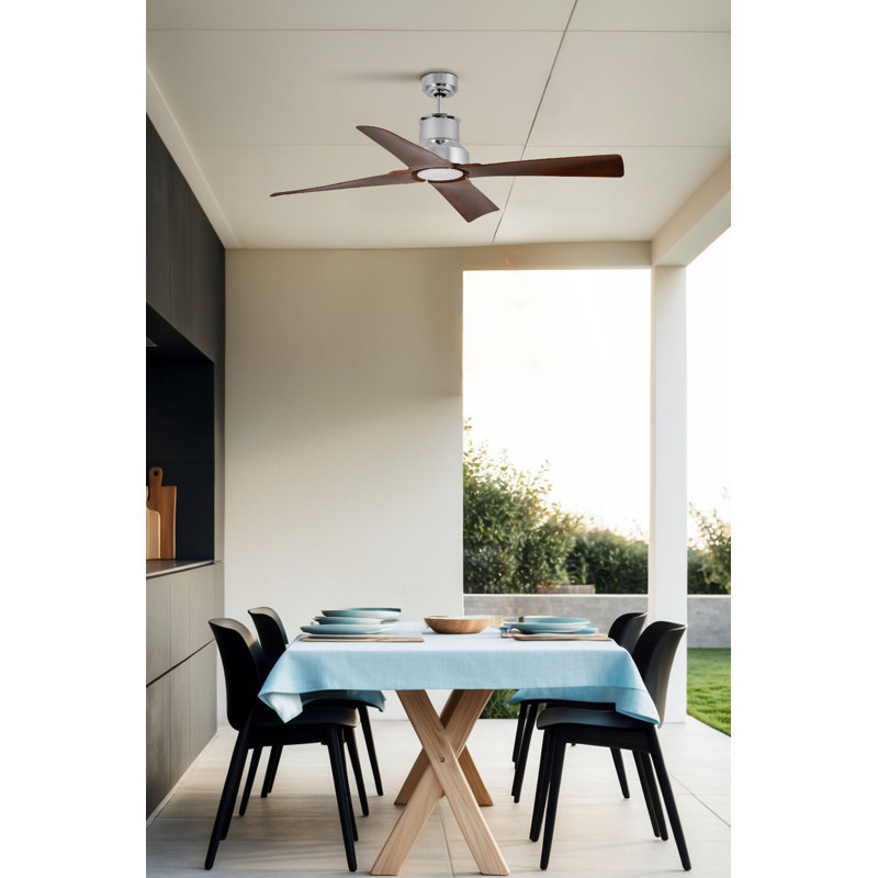 Winche LED Ceiling Fan, Chrome