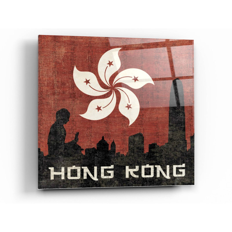 'Hong Kong' by Moira Hershey, Acrylic Glass Wall Art, 24" H x 24" W x 0.2" D