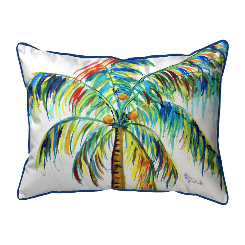 Multi-Color Palm Indoor/Outdoor Pillow