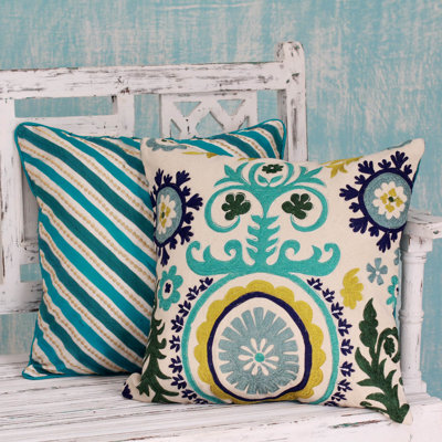 Seema 2 Piece Embroide Cover Pillow Cover