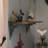 Martika Triangle Metal Floating Shelf with Adjustable Shelves-849033176