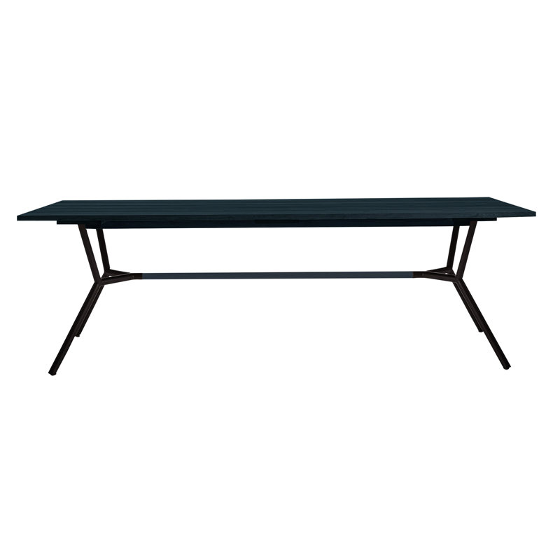 Table de salle à manger Reef, HPL noir nordique, Anthracite, H 29,5 po x l 94,5 po x P 39,38 po