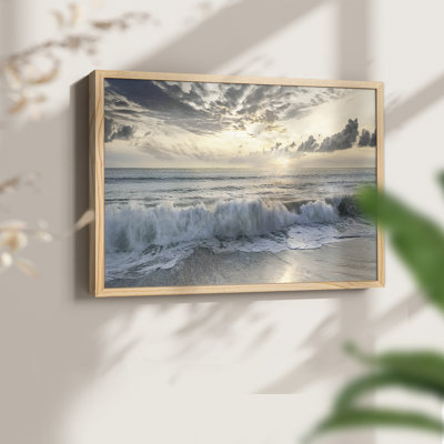 Soft Tides I -Framed Print - Restickable