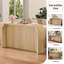 Console en bois cannelé L 55,9 po-616644731