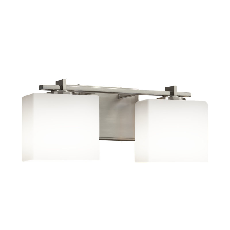 Éclairage pour meuble-lavabo 2 lumières Casson, Nickel brossé
