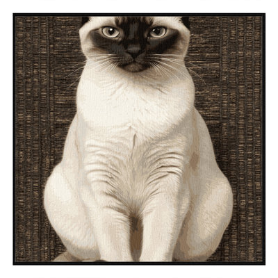 Washable Colorpoint Shorthair Cats Area Rug