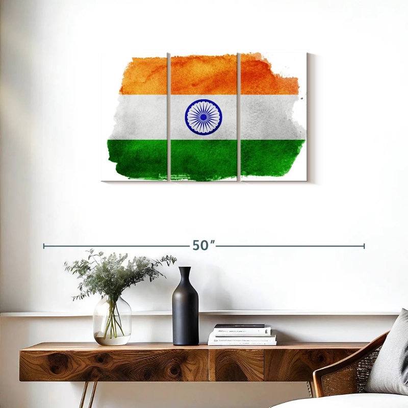 Borges India Flag, 20" H x 33" W