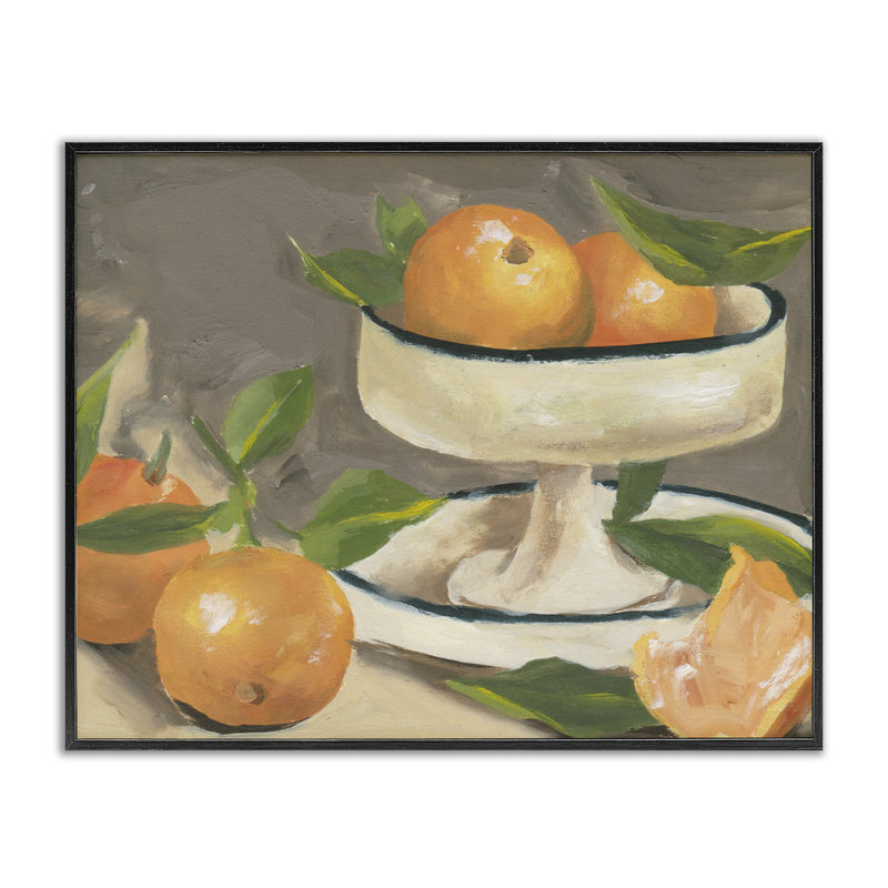 Agrume, image giclée encadrée par Melissa Wang, H 24 po x l 30 po, Giclée encadrée noir minuit