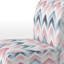 Fauteuil de chambre contemporain Boho - rose et bleu-1009622213