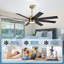Ventilateur de plafond à DEL intégré à 8 pales Ladanna-804234913-804234919