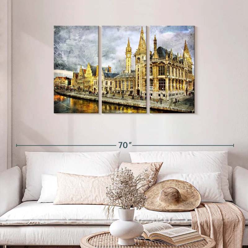 Ghent Landmark, H 28 po x l 45 po