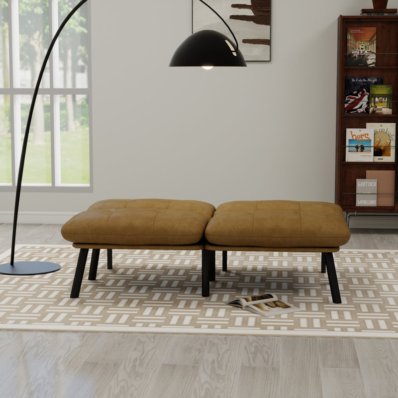 Adjustable Futon Sofa Bed With Velvet Fabric And Convertible Design, Brown Velvet