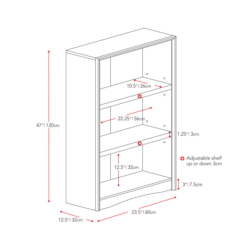 Santorella Bookcase, Walnut