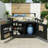 Durable Outdoor Kitchen Island With Stainless Steel Top, Raised Shelf, And Spacious Storage For Grilling And Entertaining