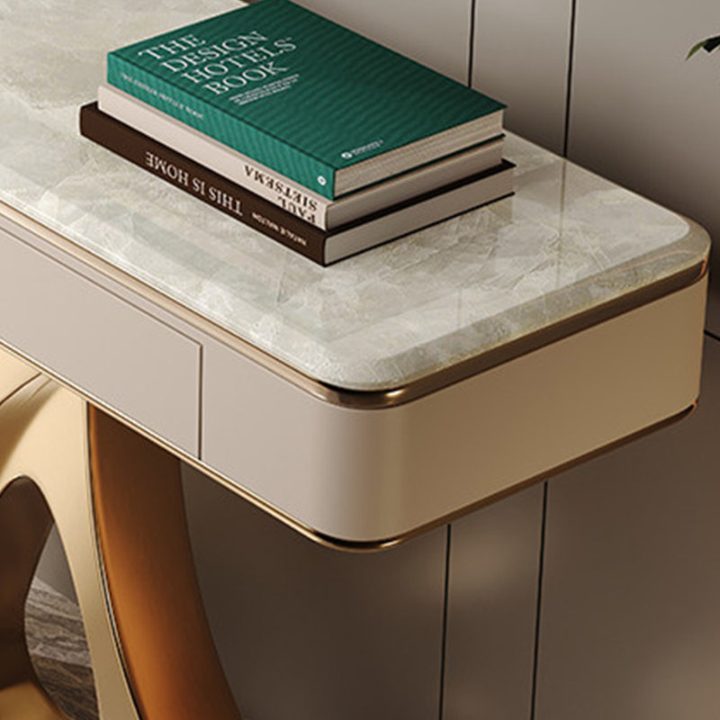 Console Nordic Light Luxury, 33,5 po H x 47,2 po l x 13,8 po P, Doré