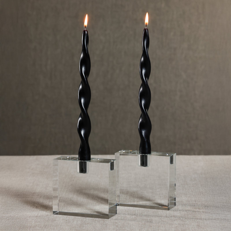 Porte-bougie Romy, Forme rectangulaire, Clair