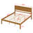 Nicanora Platform Bed Frame with Headboard, Wood Slat Support-1418541165